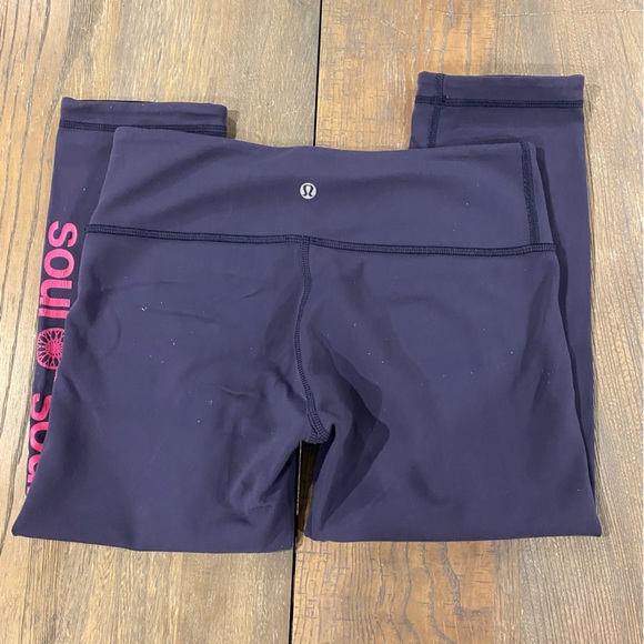 LULULEMON soul cycle navy cropped wunder under legging 8 - Picture 4 of 4